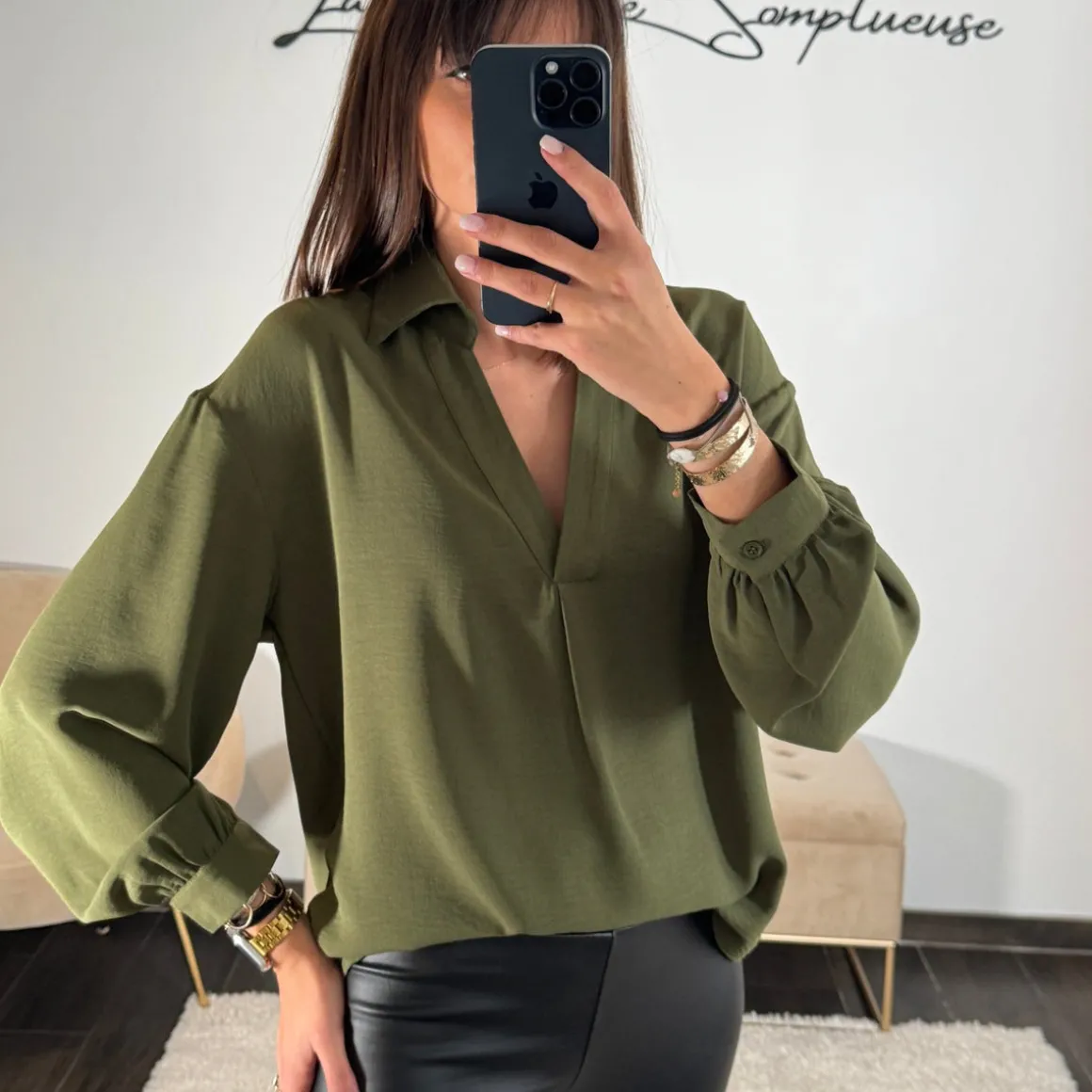 BLOUSE KAKI ALICIA