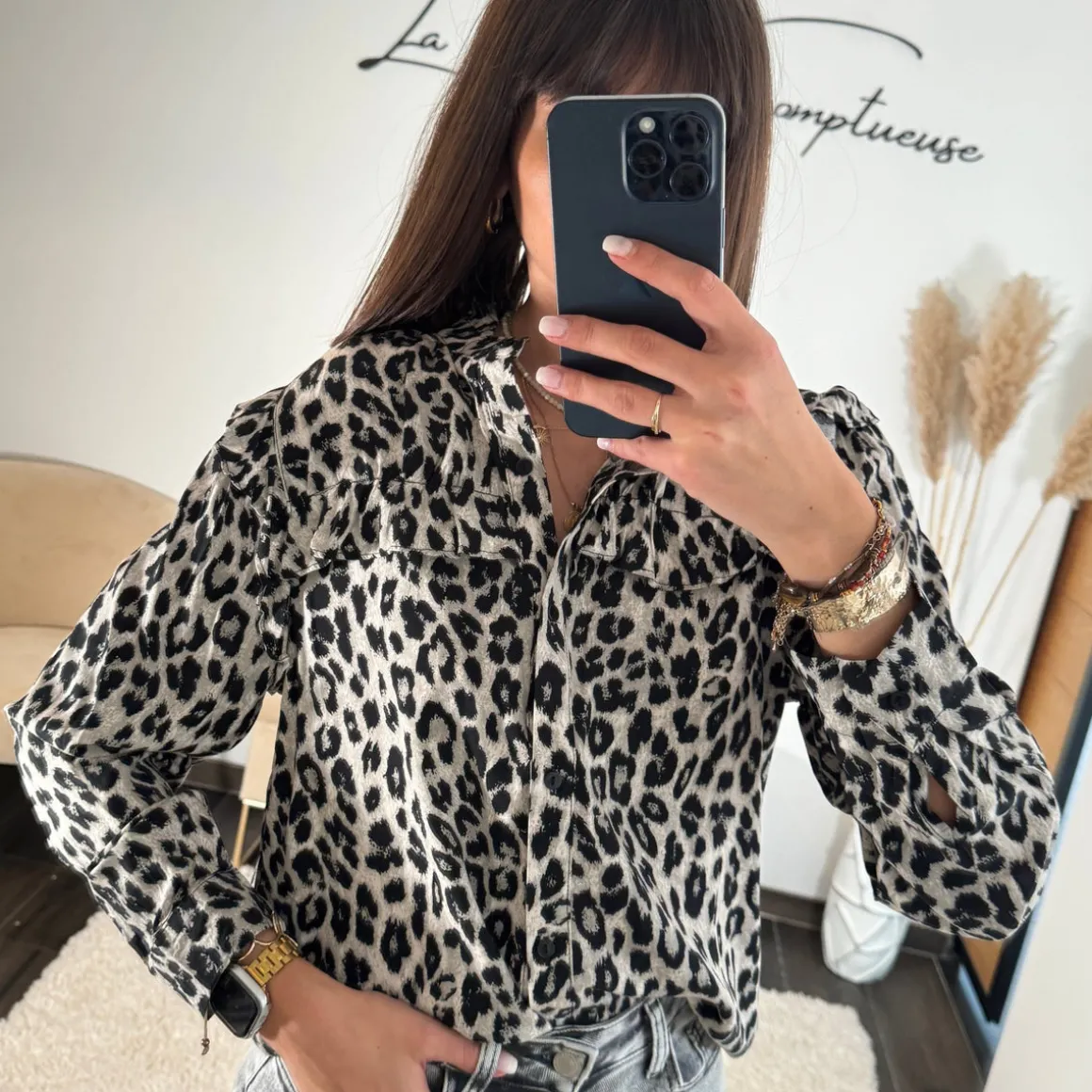 BLOUSE LEOPARD ELLY