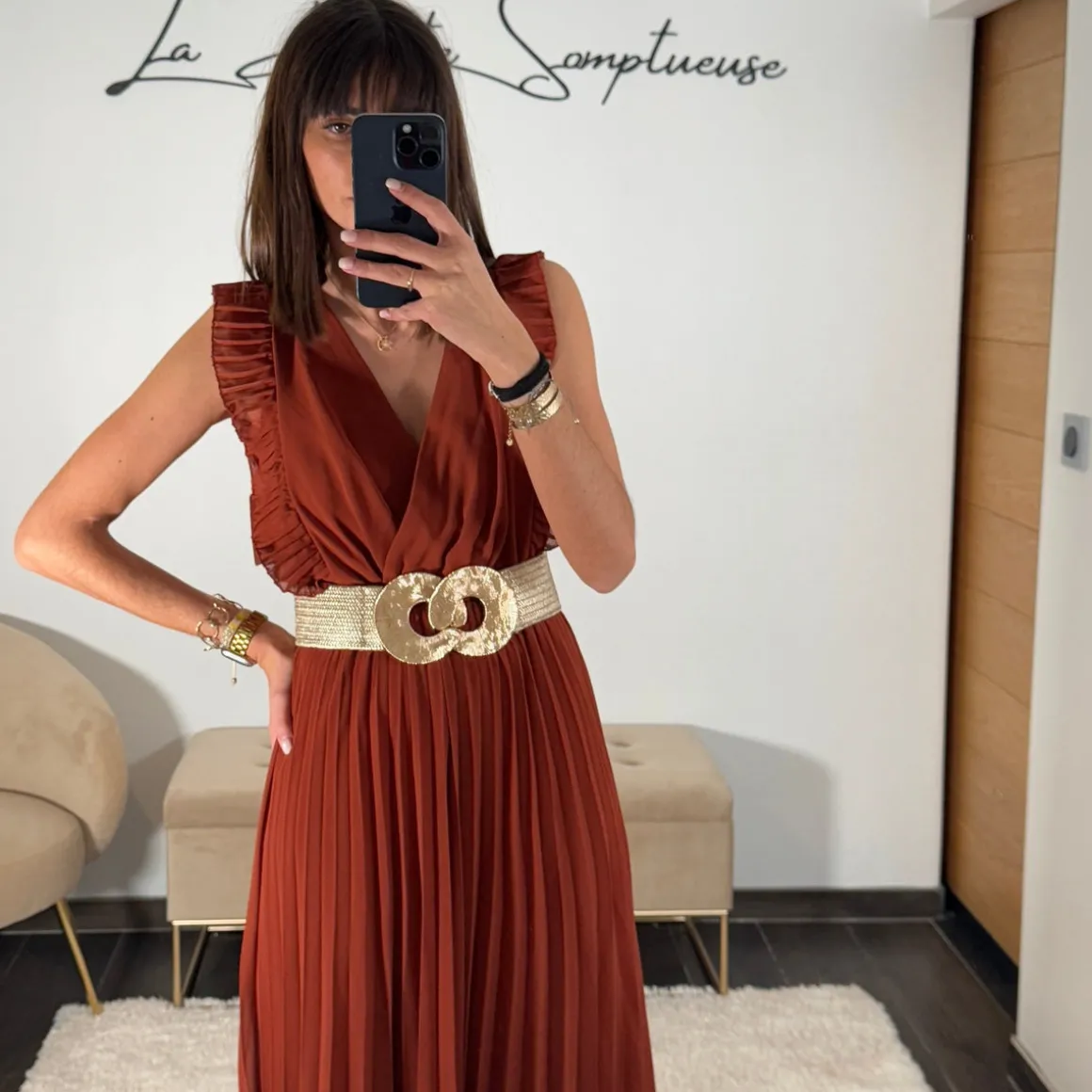 CEINTURE GOLD ELASTIQUE ANNELISE