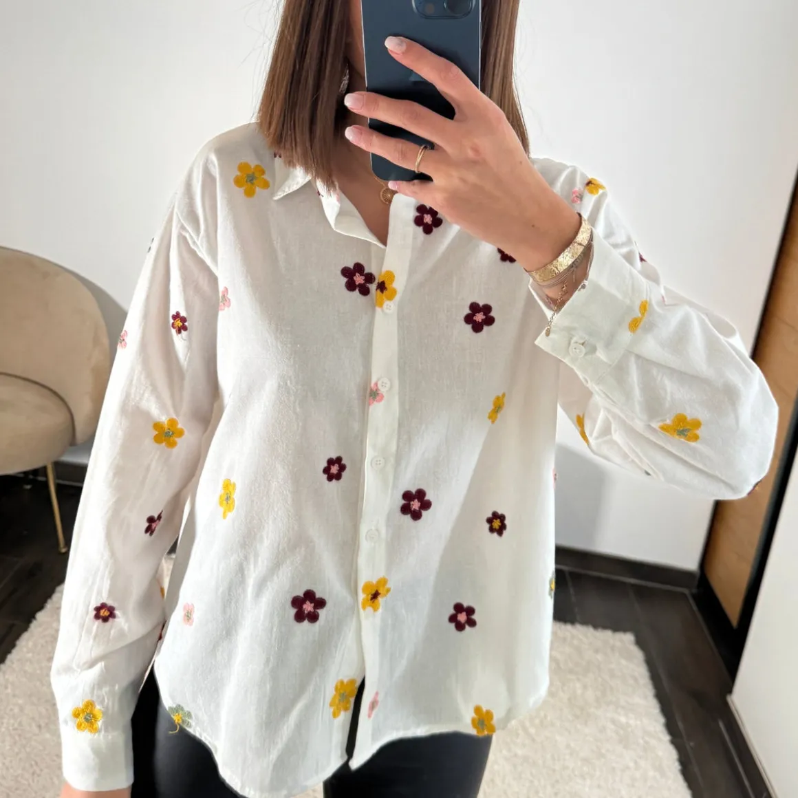 CHEMISE FLEURIE ANNA