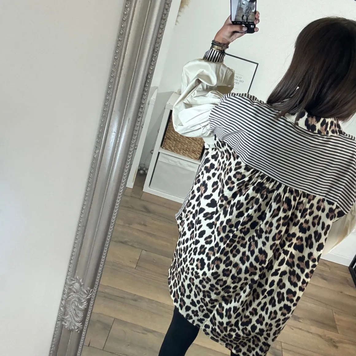 CHEMISE RAYEE LEOPARD CHARLINE