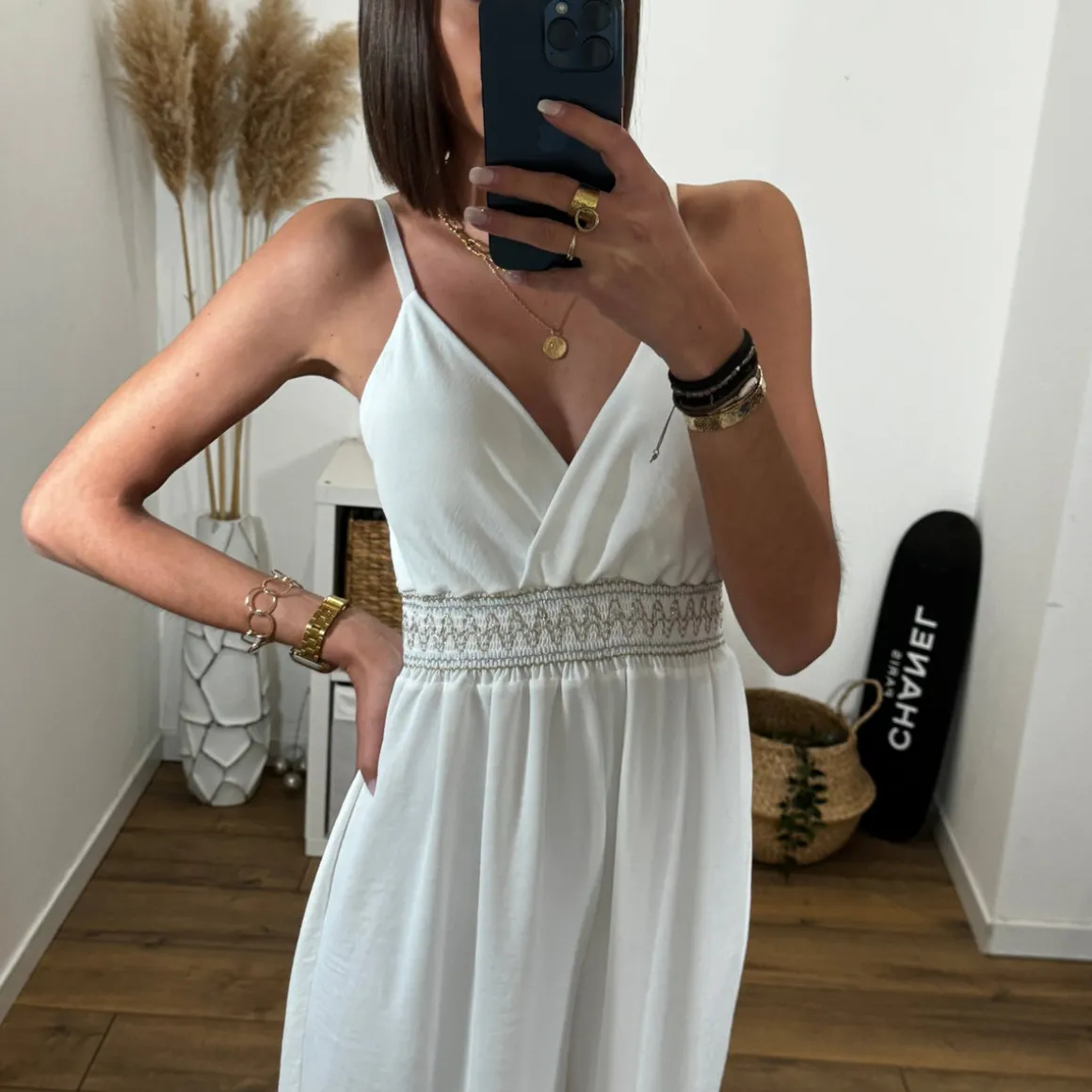 COMBINAISON BLANC BOHEME