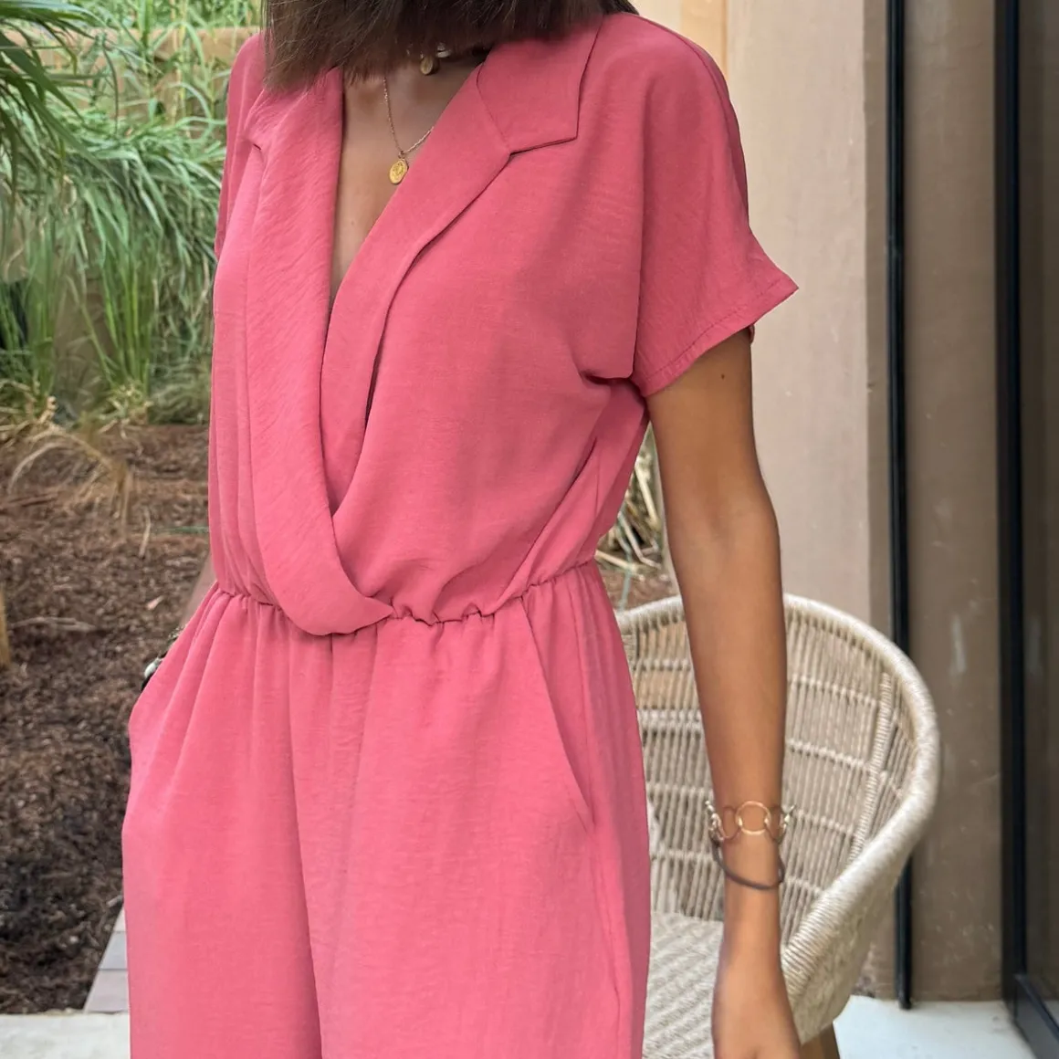 COMBISHORT VIEUX ROSE CHARLENE
