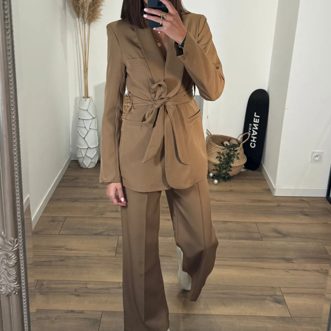 ENSEMBLE BLAZER + PANTALON CAMEL KENZO