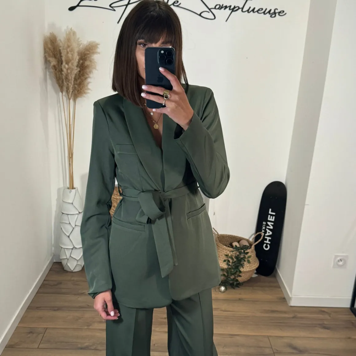 ENSEMBLE BLAZER + PANTALON KAKI KENZO