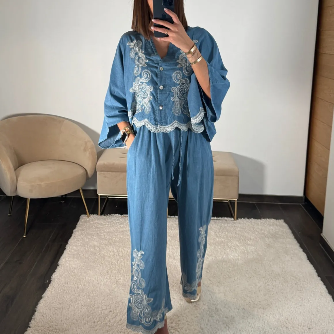ENSEMBLE EN JEAN DANICA