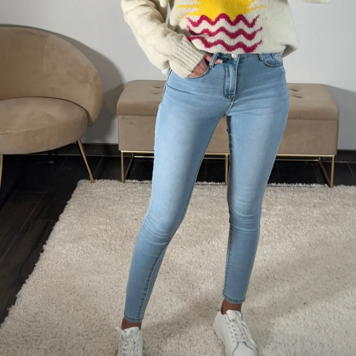 JEAN SKINNY BLEU CLAIR ZACK