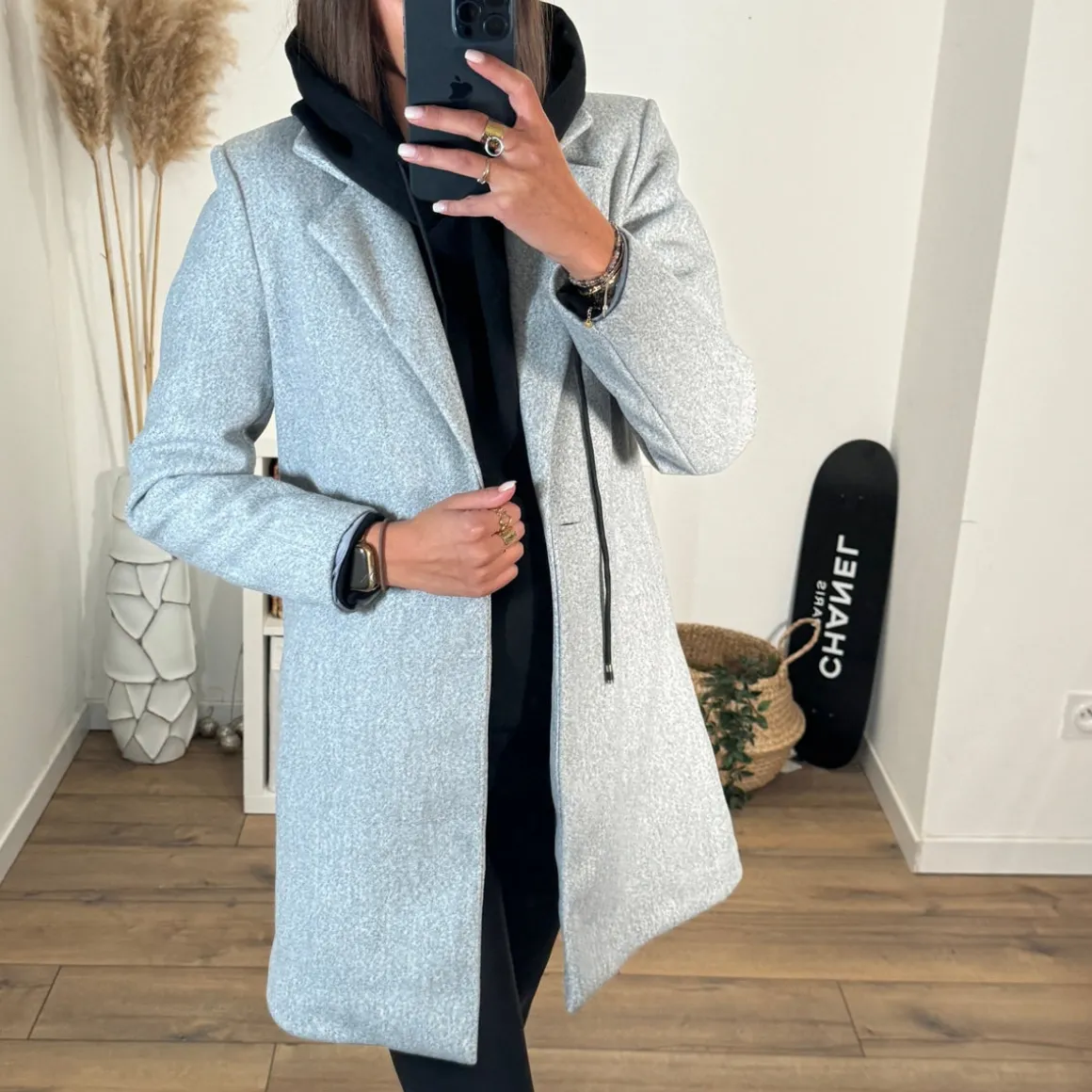 MANTEAU GRIS BASILE