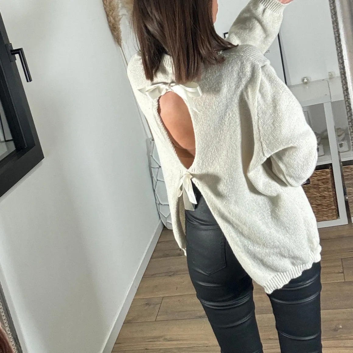 PULL BEIGE DOS NOEUDS