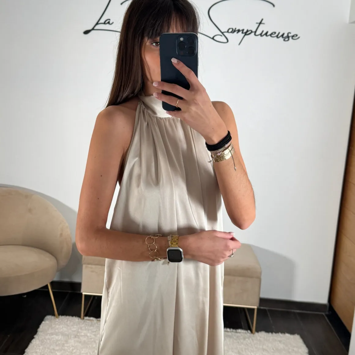 ROBE BEIGE ALINA