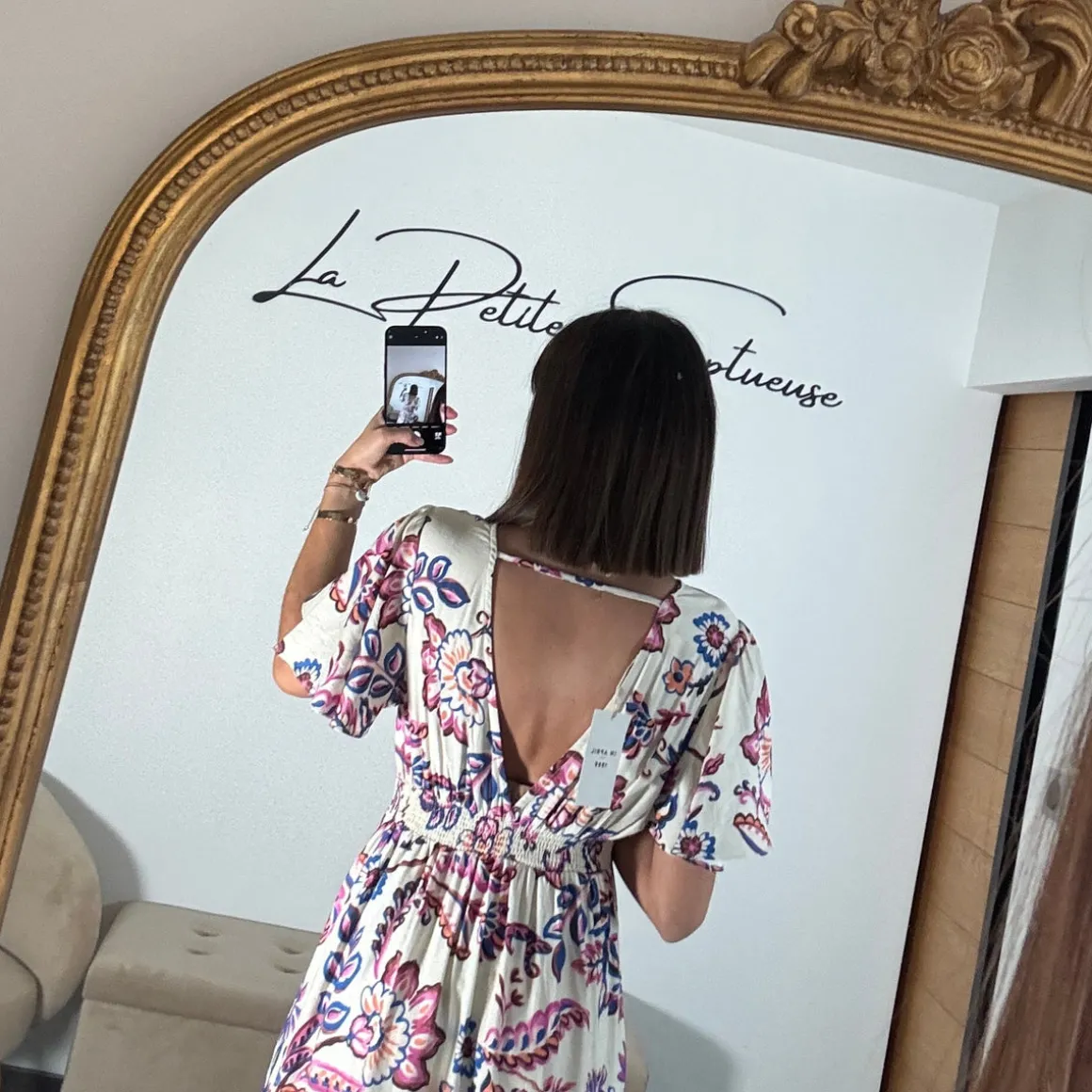 ROBE BEIGE IMPRIME PALOMA