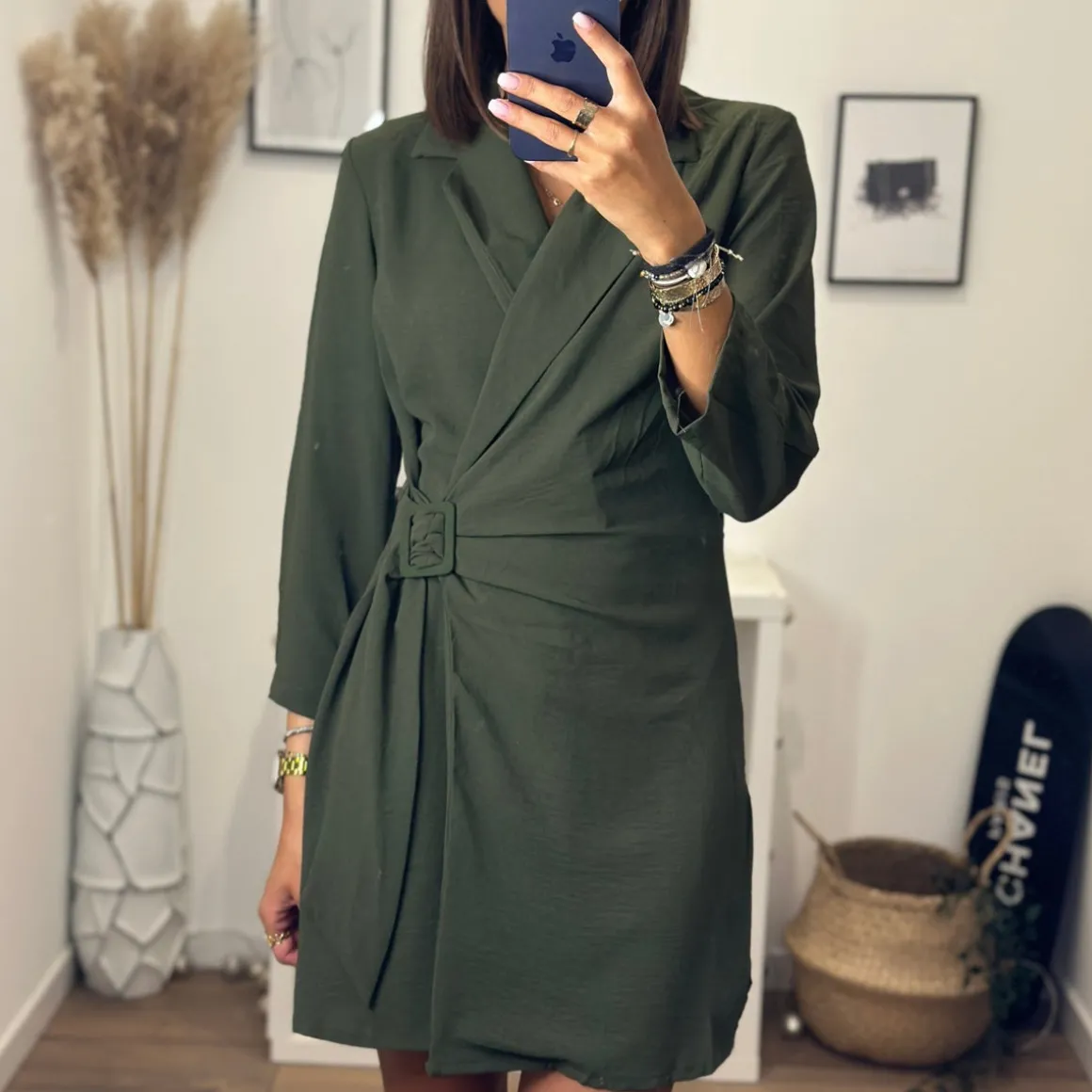 ROBE BLAZER KAKI FABIA