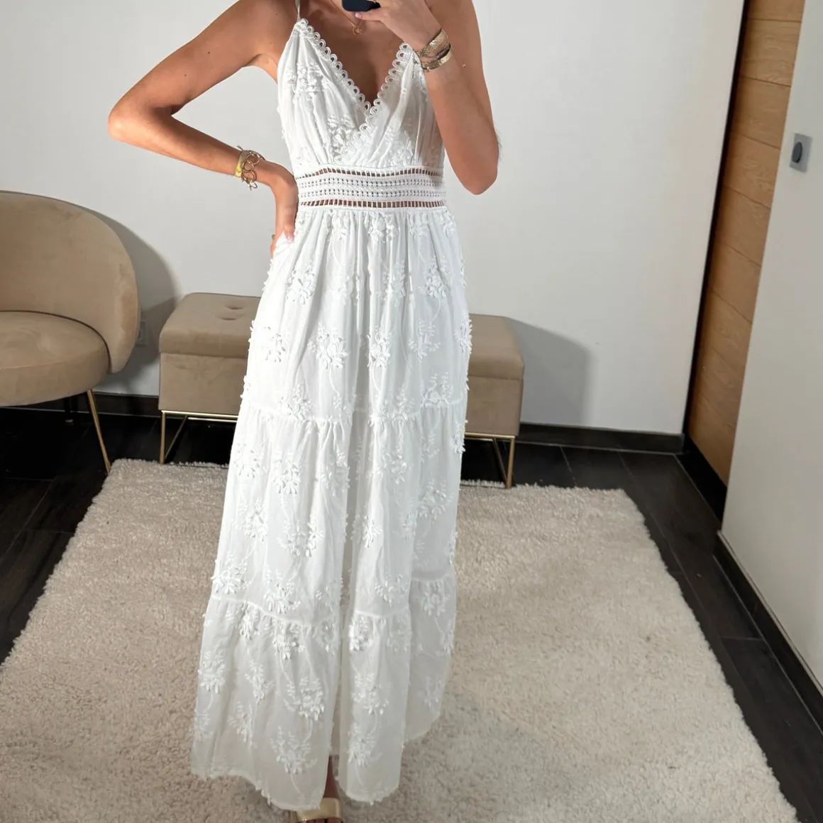ROBE BRODERIE BLANCHE SIMONA