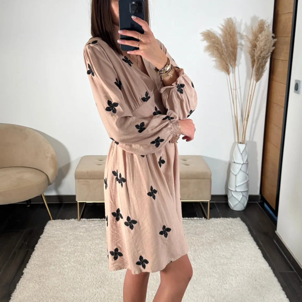 robe_camel_flowers_black_3.webp ROBE CAMEL FLOWERS BLACK