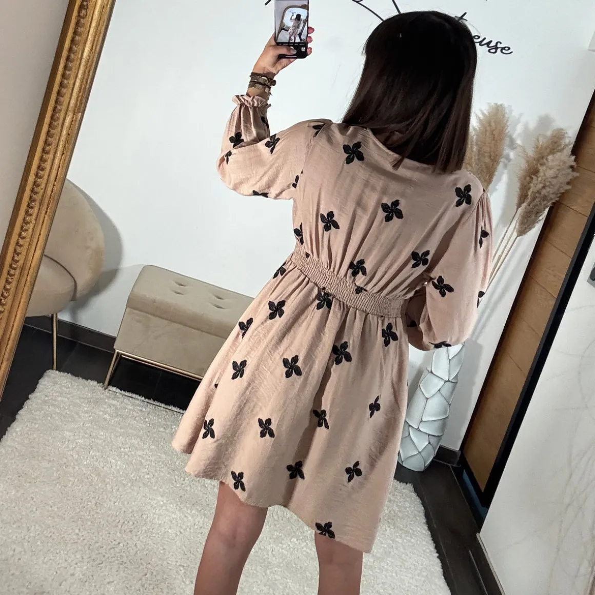 robe_camel_flowers_black_4.webp ROBE CAMEL FLOWERS BLACK