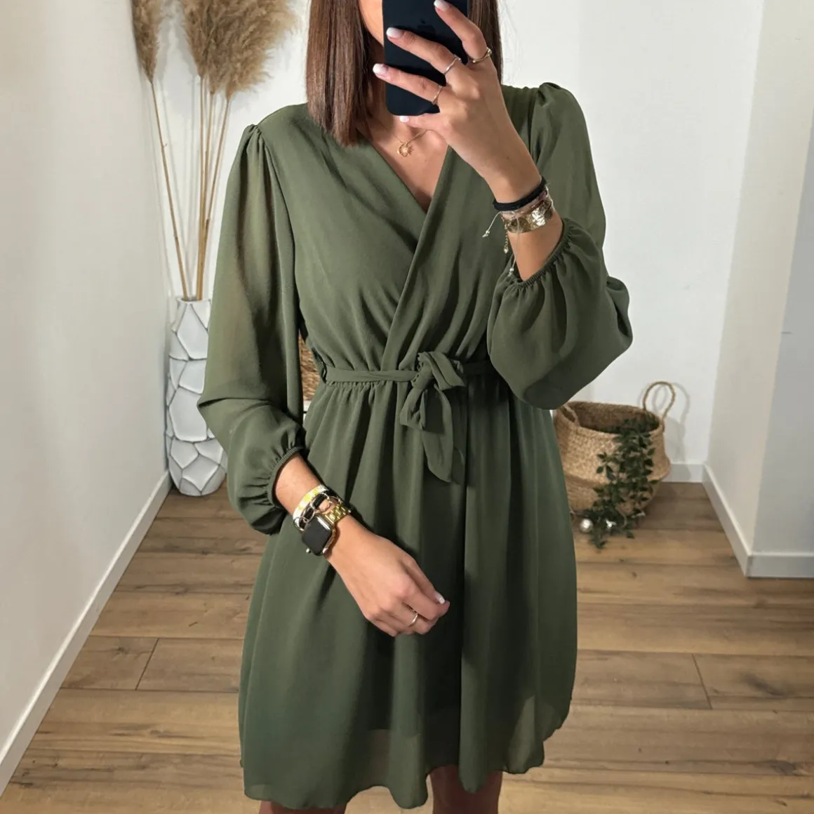 ROBE COURTE KAKI ELISE