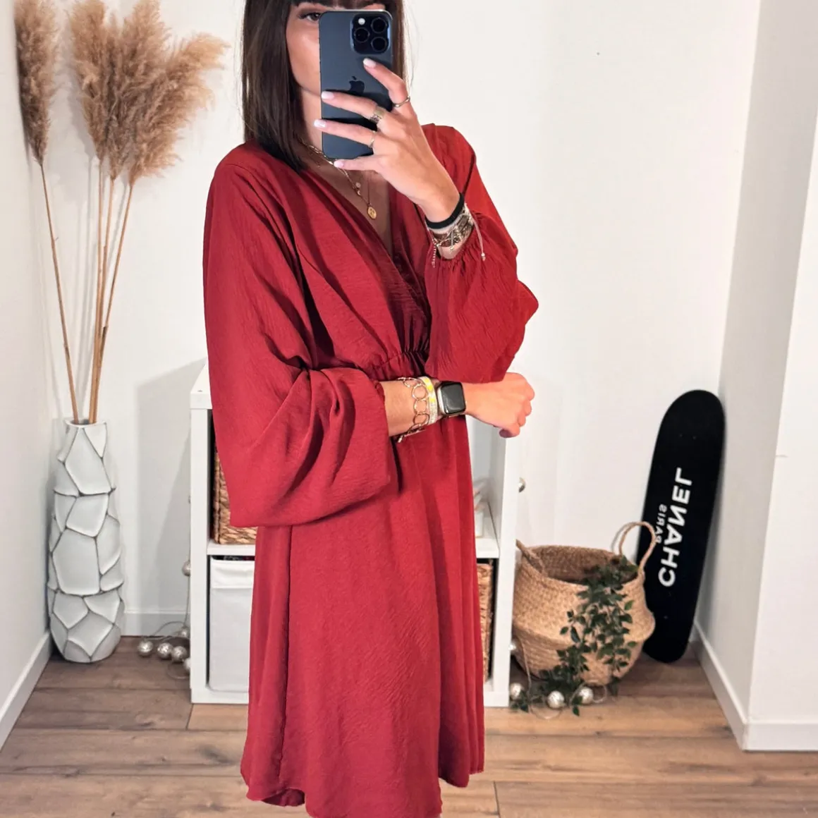 ROBE COURTE TERRACOTTA DOMITILLE
