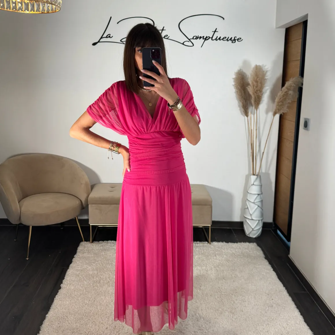 ROBE GARANCE FUCHSIA