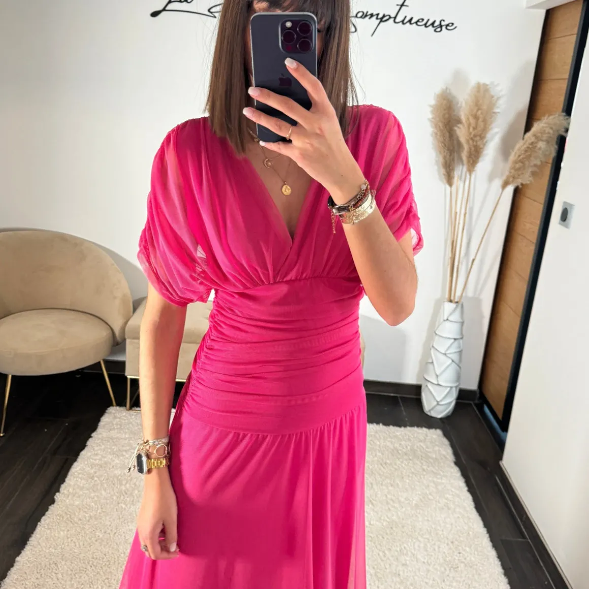 ROBE GARANCE FUCHSIA