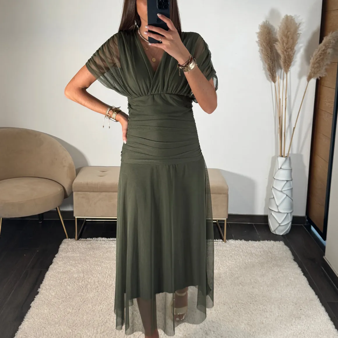 ROBE GARANCE KAKI