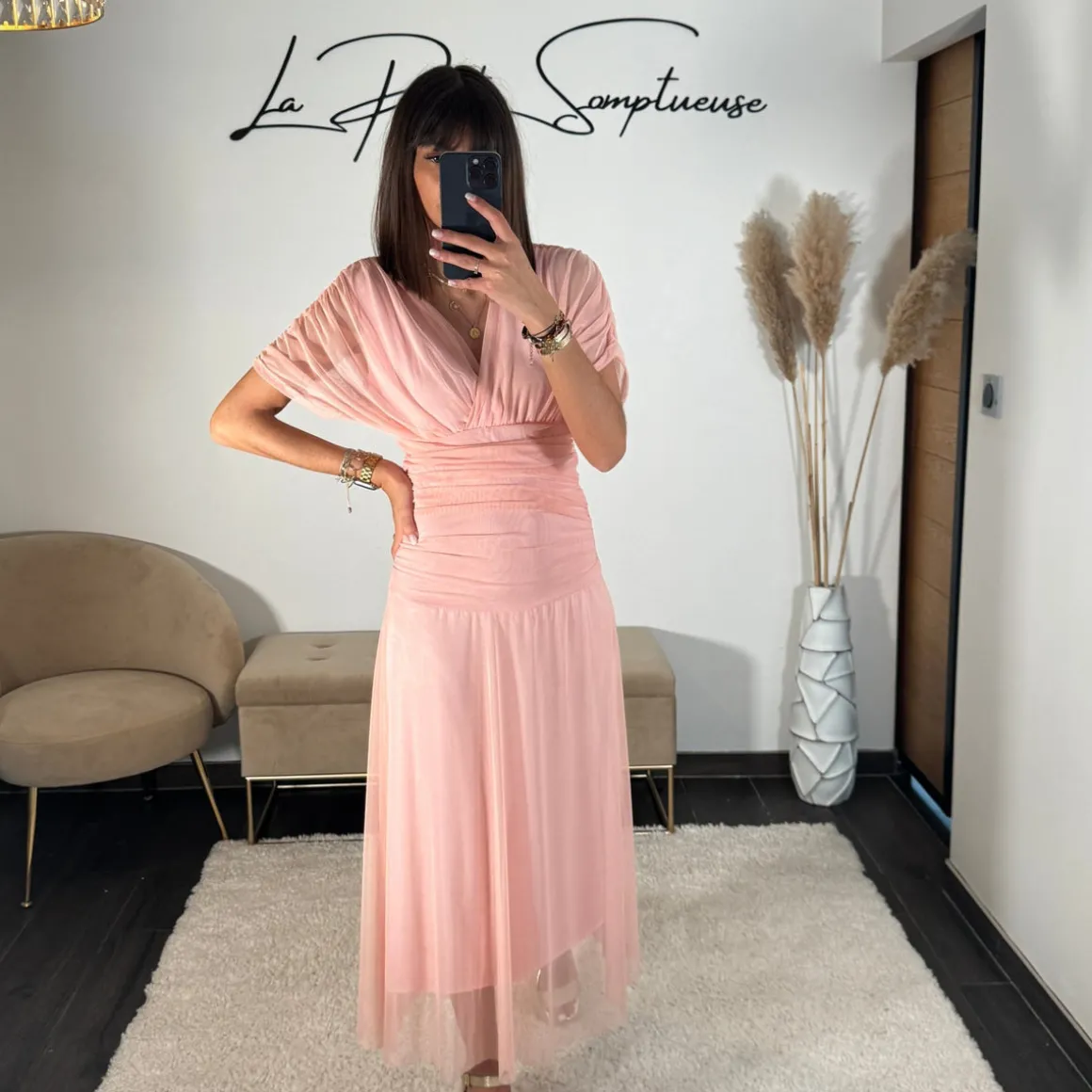 ROBE GARANCE ROSE