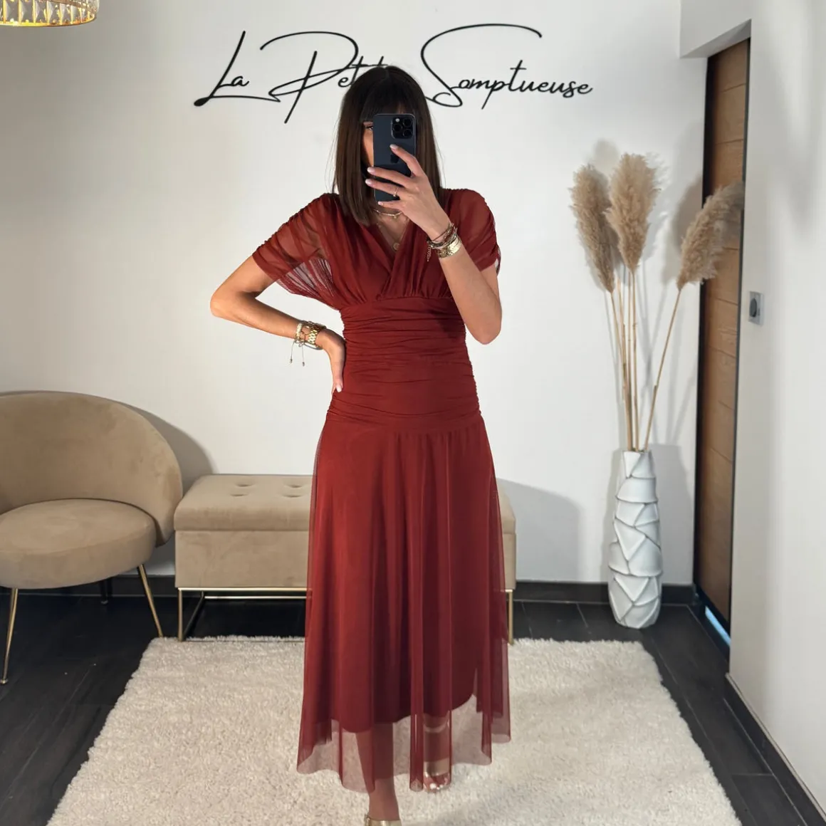 ROBE GARANCE TERRACOTTA
