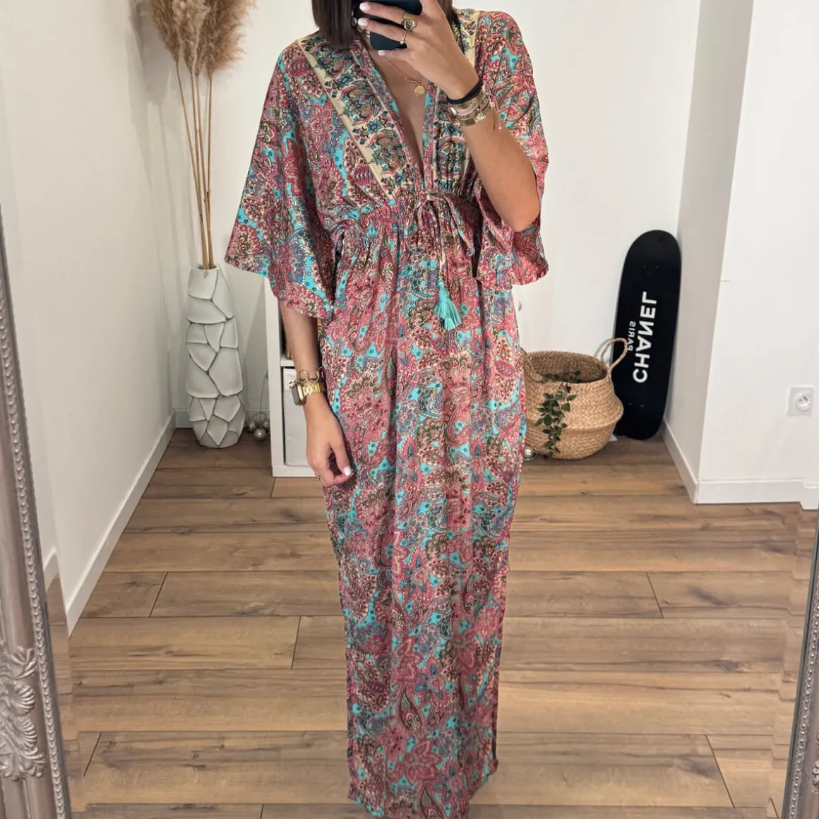 robe_imprime_rose_dany_2.webp ROBE IMPRIME ROSE DANY