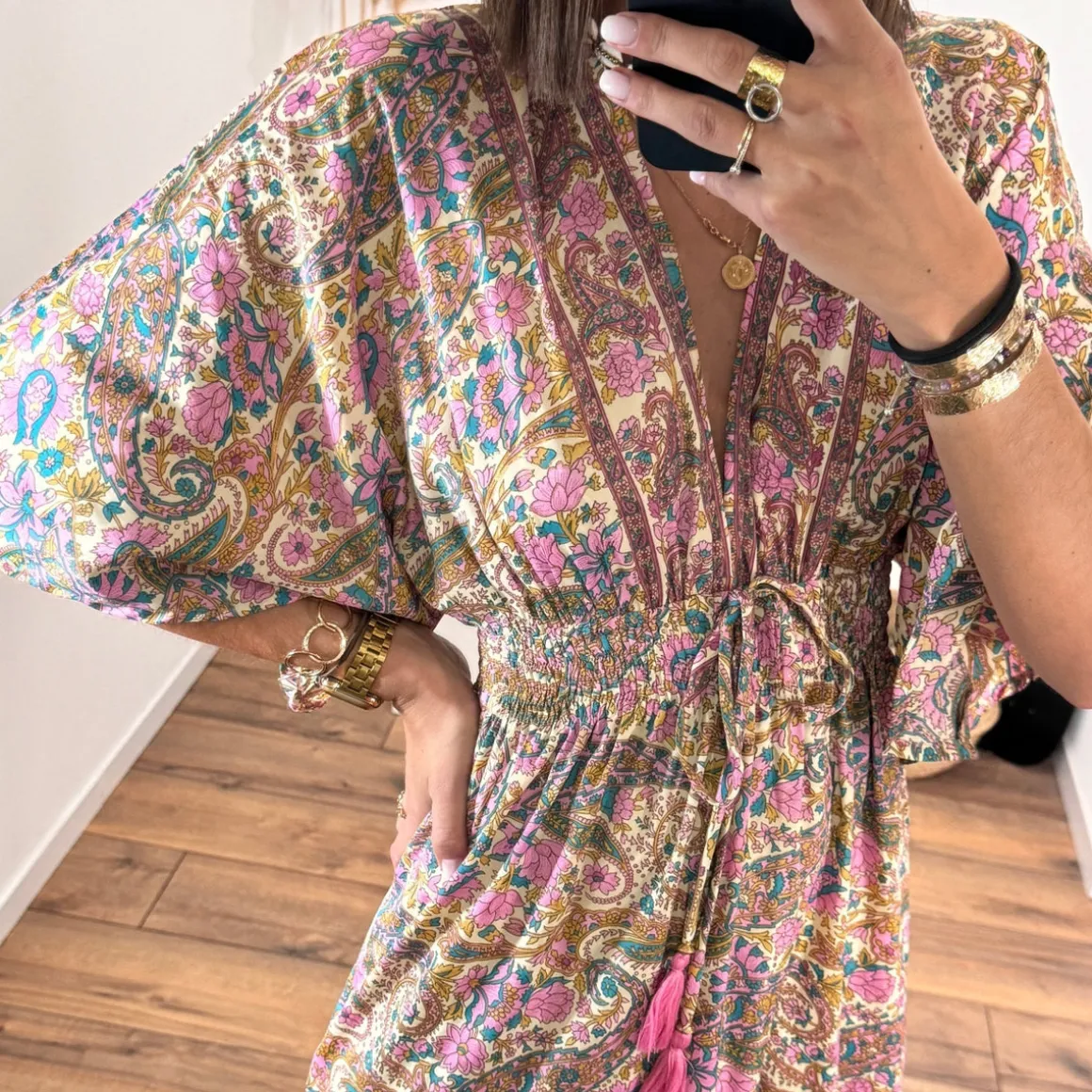 ROBE IMPRIME ROSE JOYCE