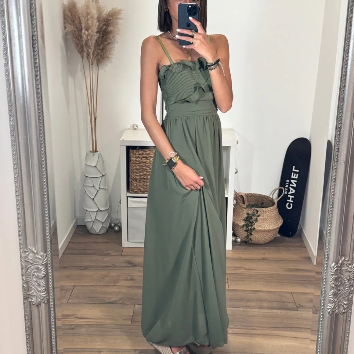 ROBE KAKI CLOTILDE