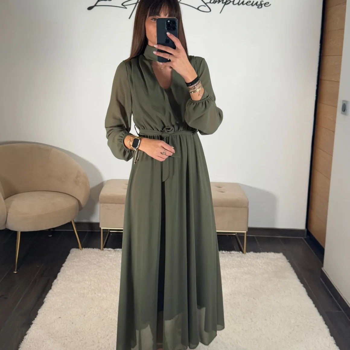ROBE KAKI JOSEPHINE