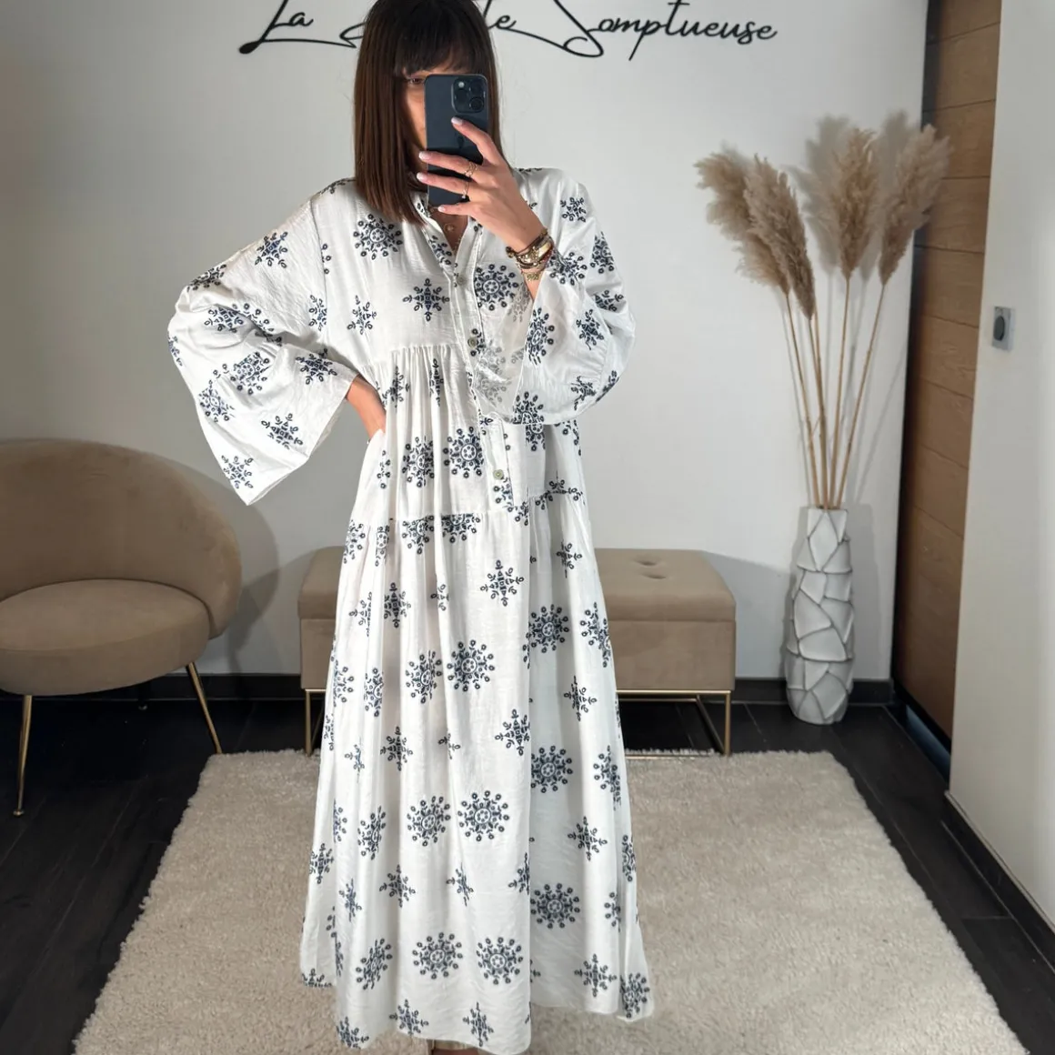 ROBE LONGUE BLANCHE SUNNY
