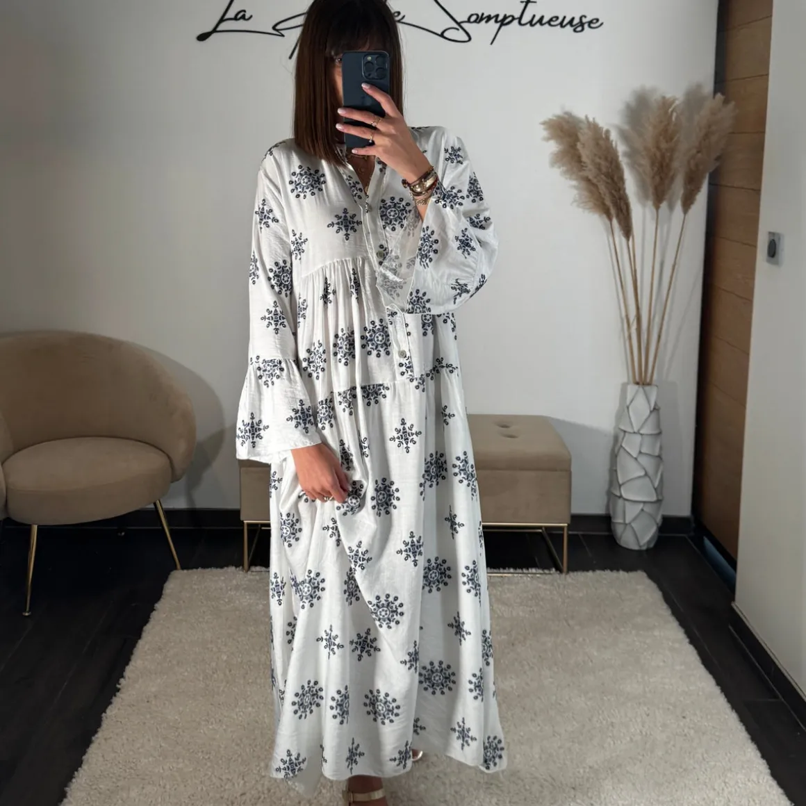 ROBE LONGUE BLANCHE SUNNY
