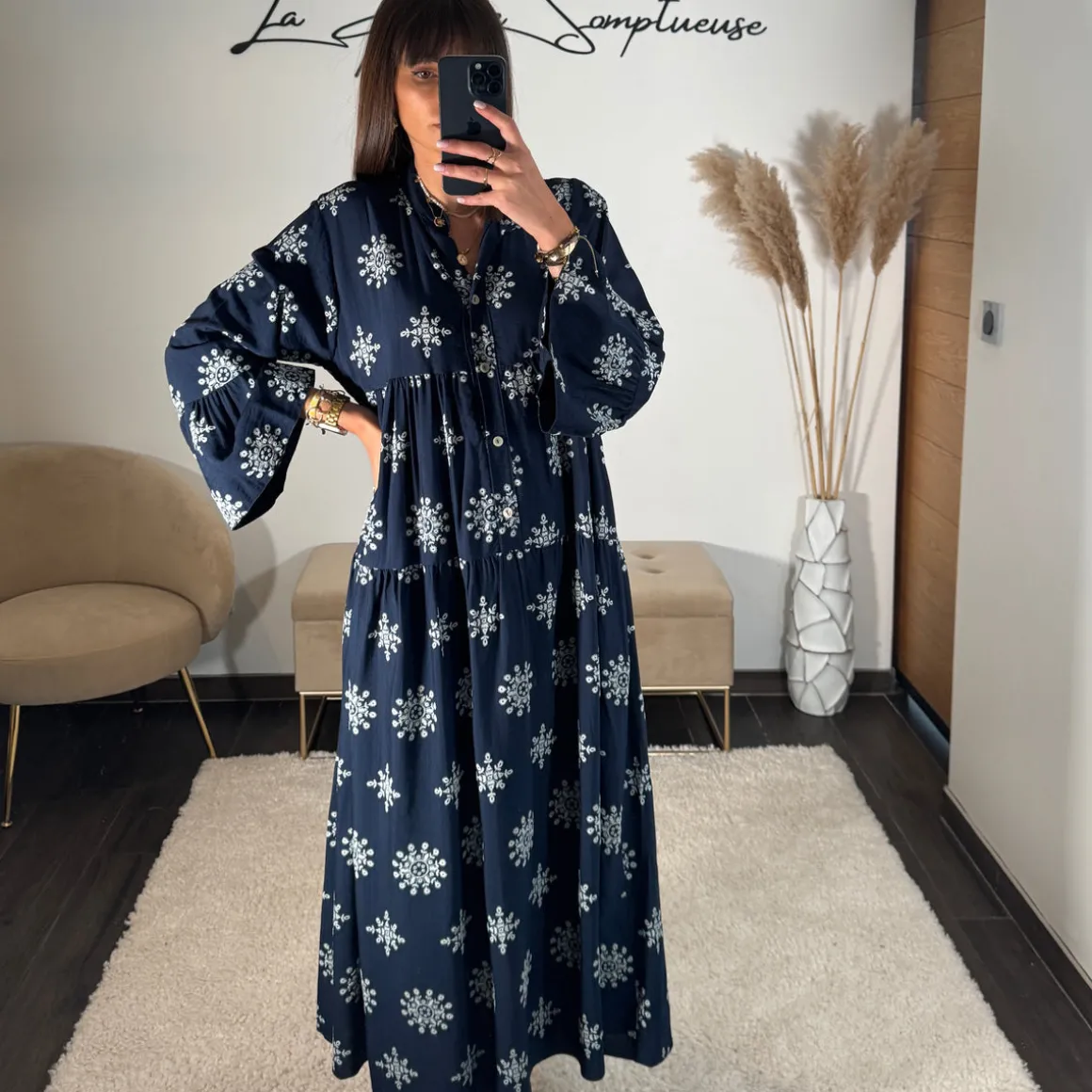 ROBE LONGUE BLEU SUNNY