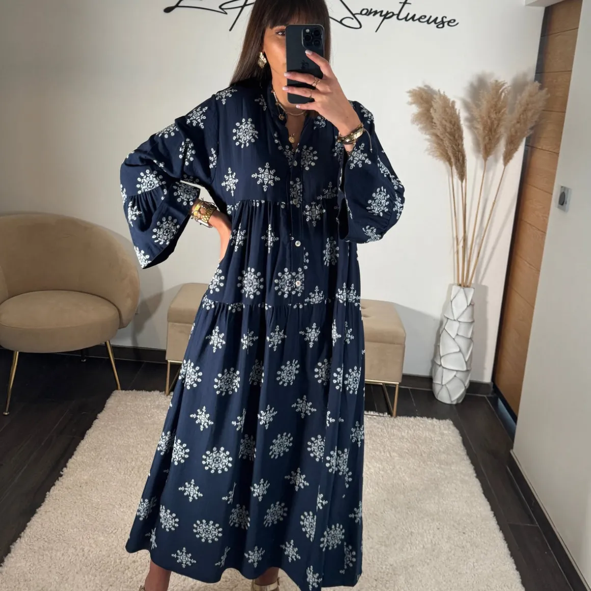 ROBE LONGUE BLEU SUNNY