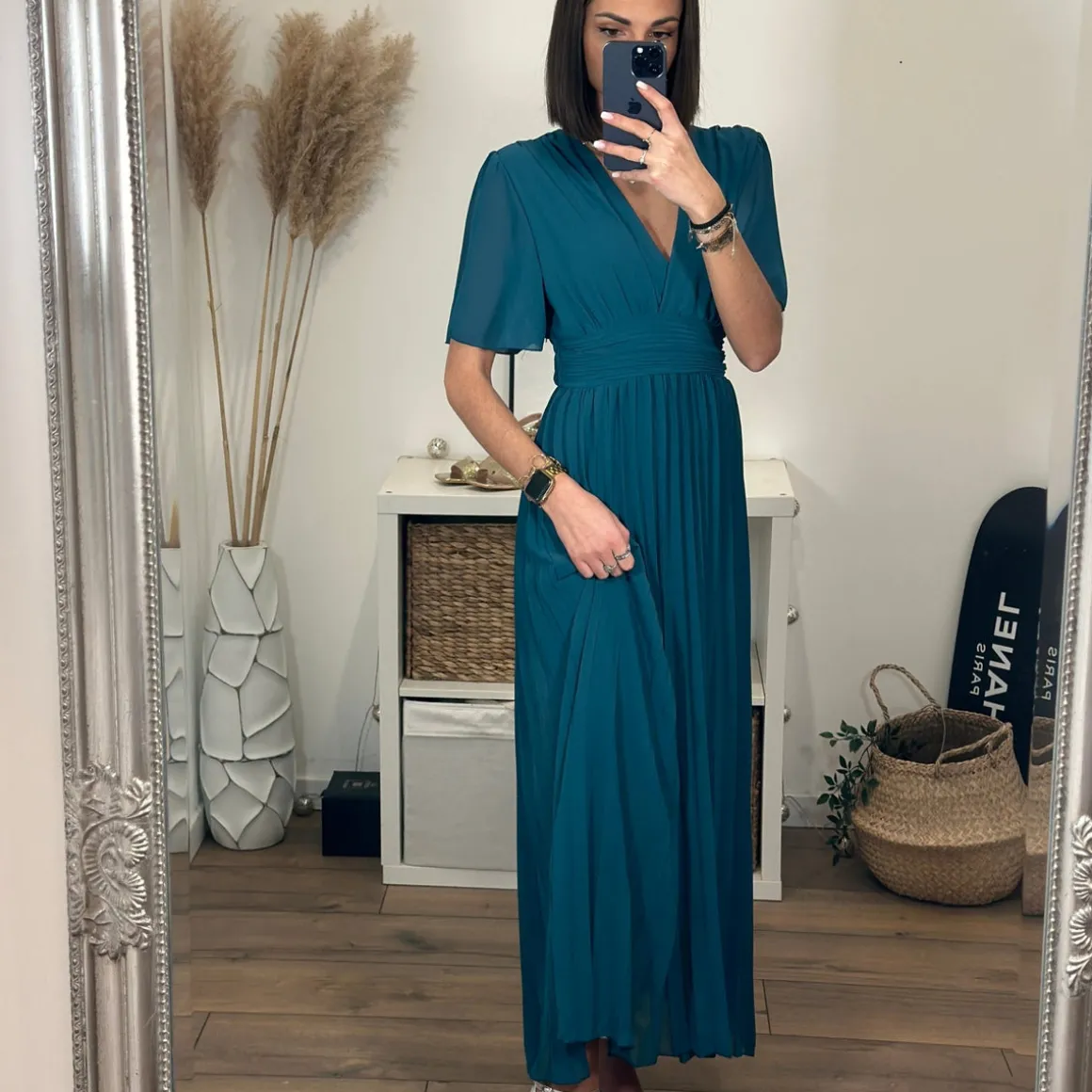 robe_longue_bleue_karene_2.webp ROBE LONGUE BLEUE KARENE