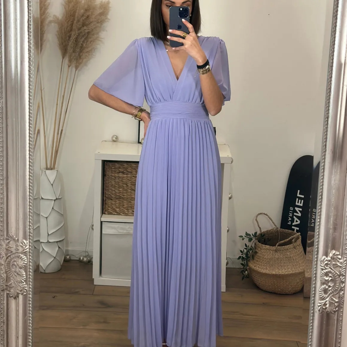ROBE LONGUE LILAS KARENE