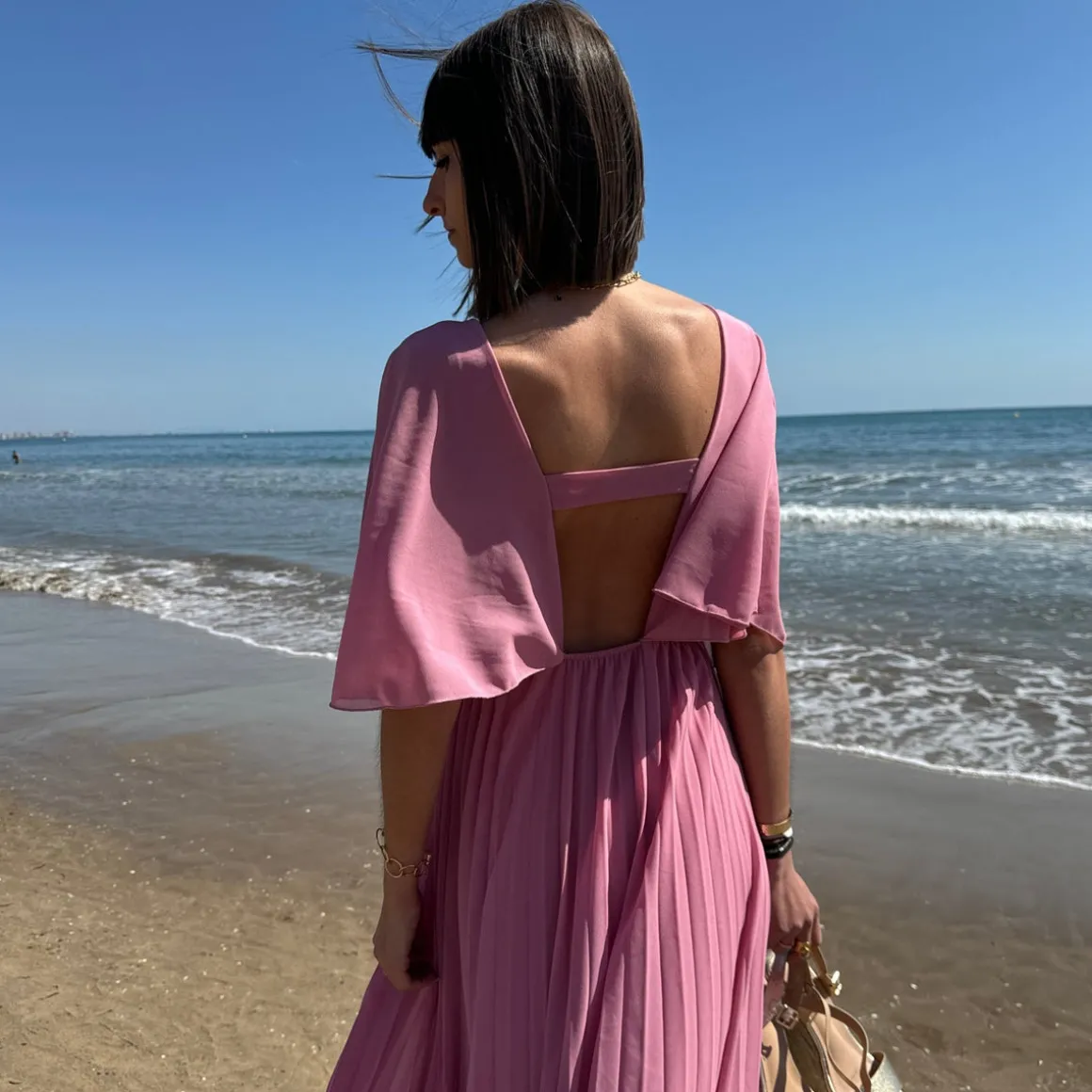 ROBE LONGUE ROSE BONBON JULIA