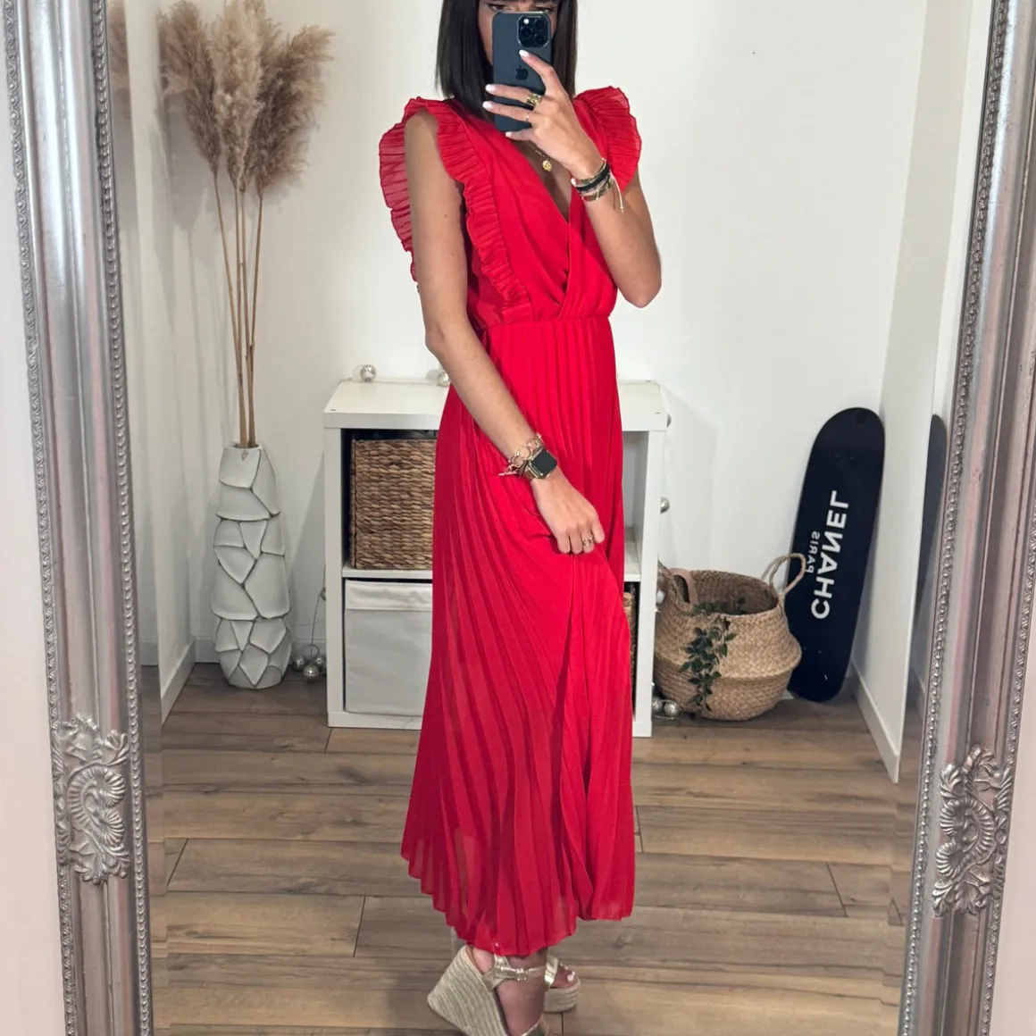 ROBE LONGUE ROUGE GABRIELLE