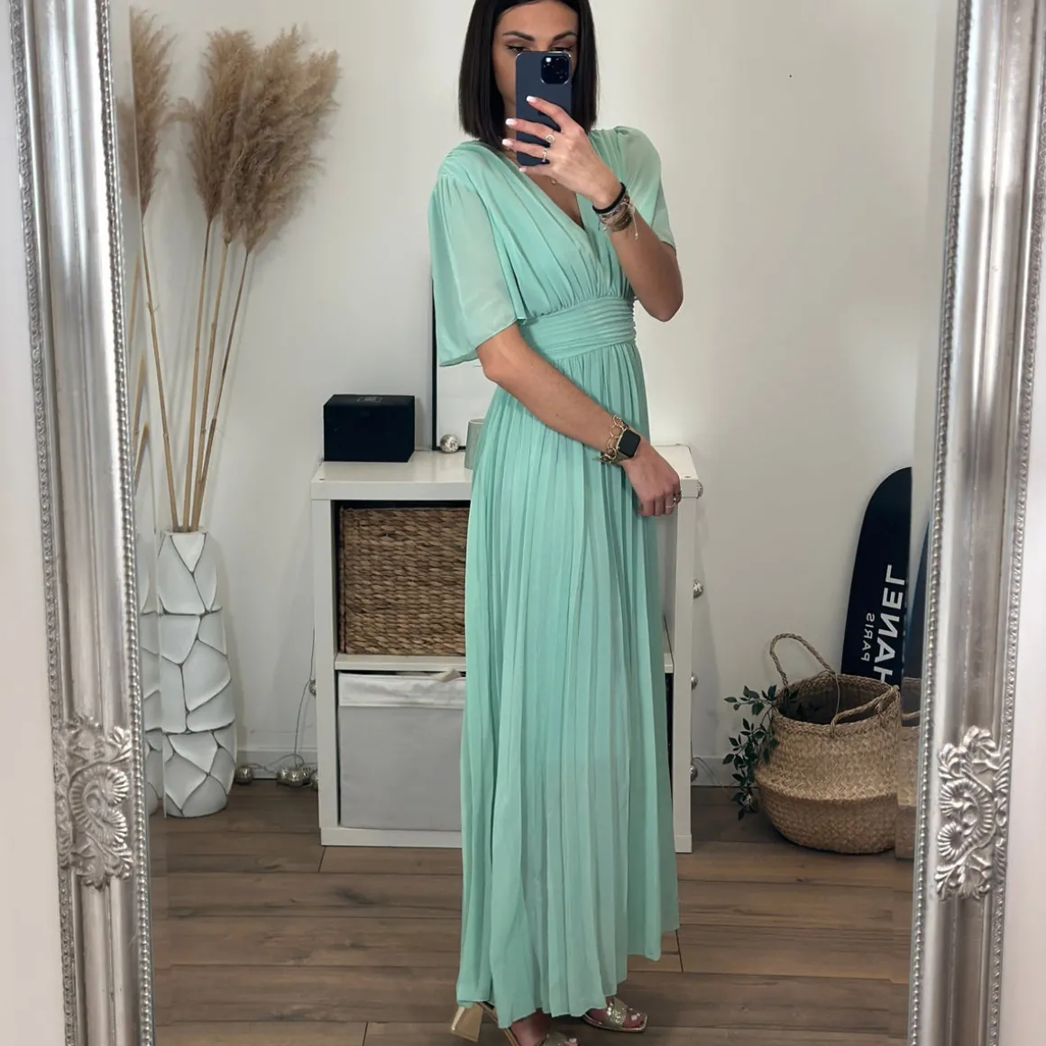 robe_longue_vert_deau_kar_3.webp ROBE LONGUE VERT D'EAU KARENE