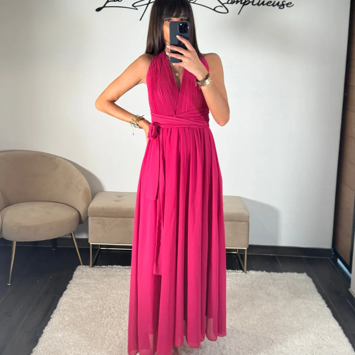 ROBE MULTIPOSITION FUCHSIA OLYMPE