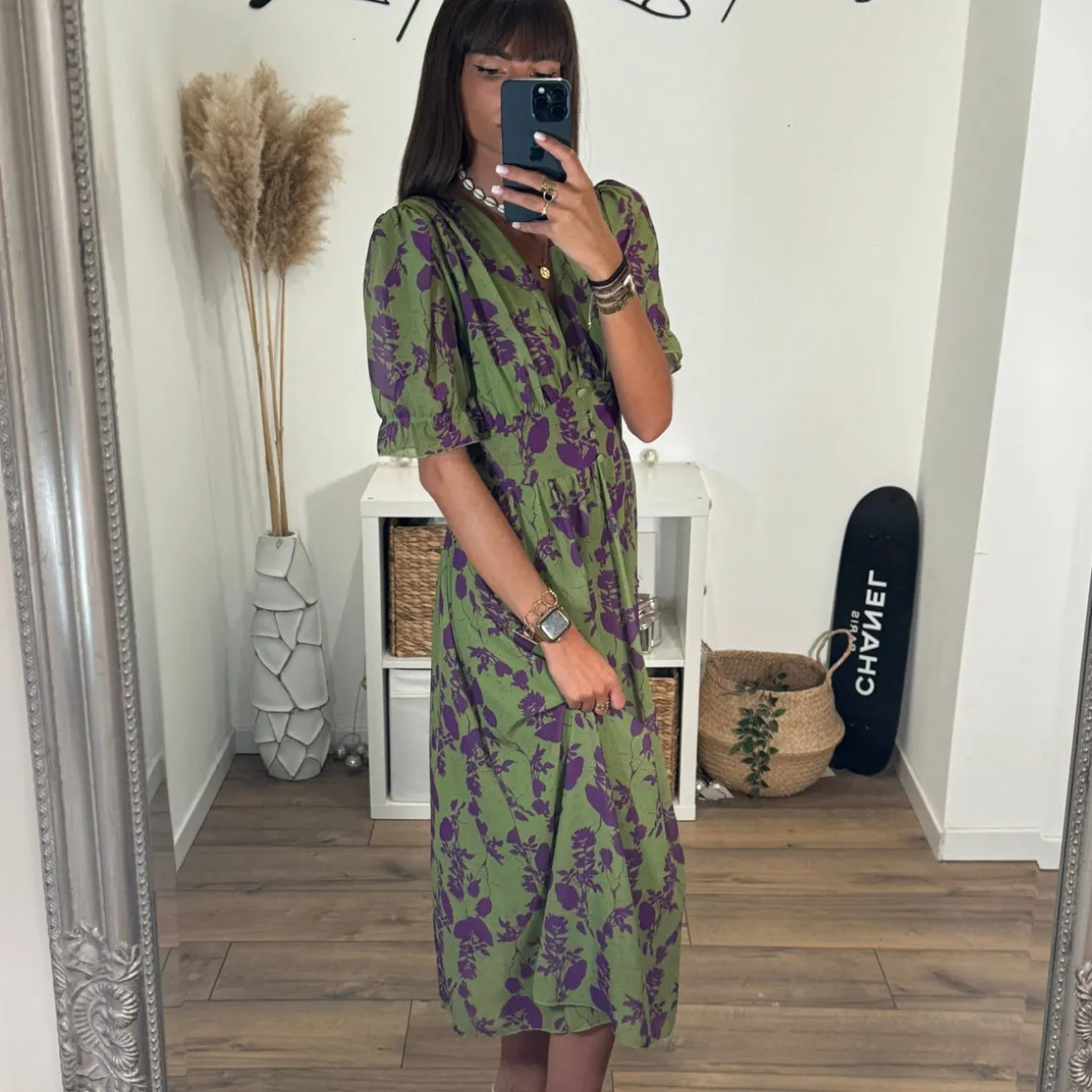 robe_nina_imprime_vert_et_2.webp ROBE NINA IMPRIME VERT ET VIOLET
