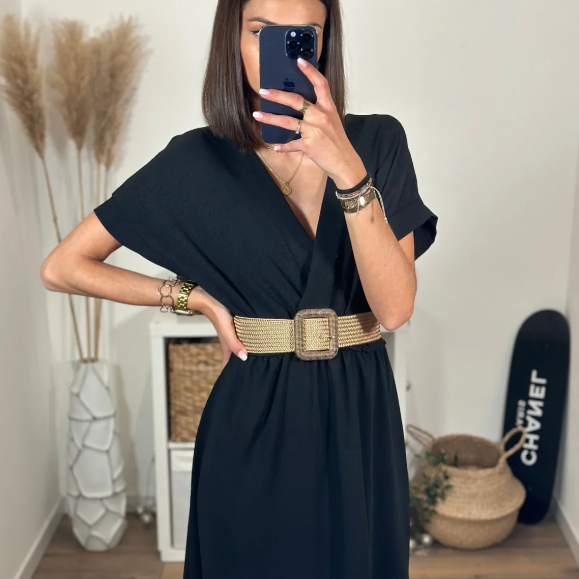 ROBE NOIRE CHLOE