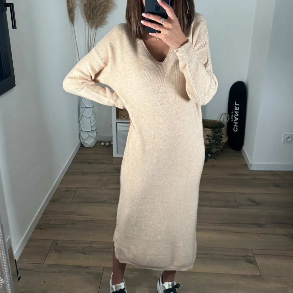ROBE PULL BEIGE ANNA