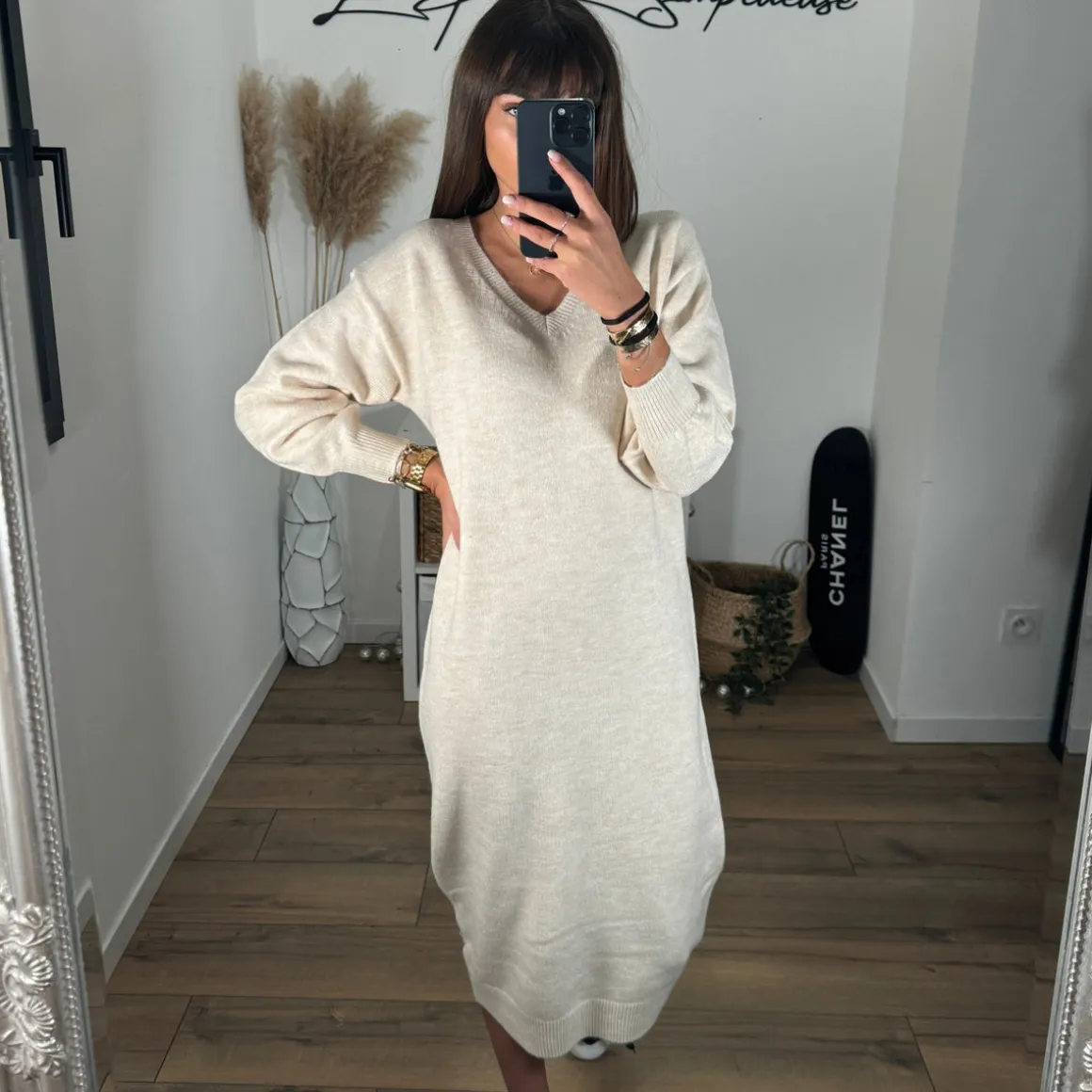 ROBE PULL BEIGE SUZY