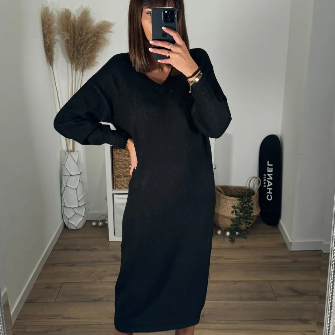 ROBE PULL NOIRE SUZY