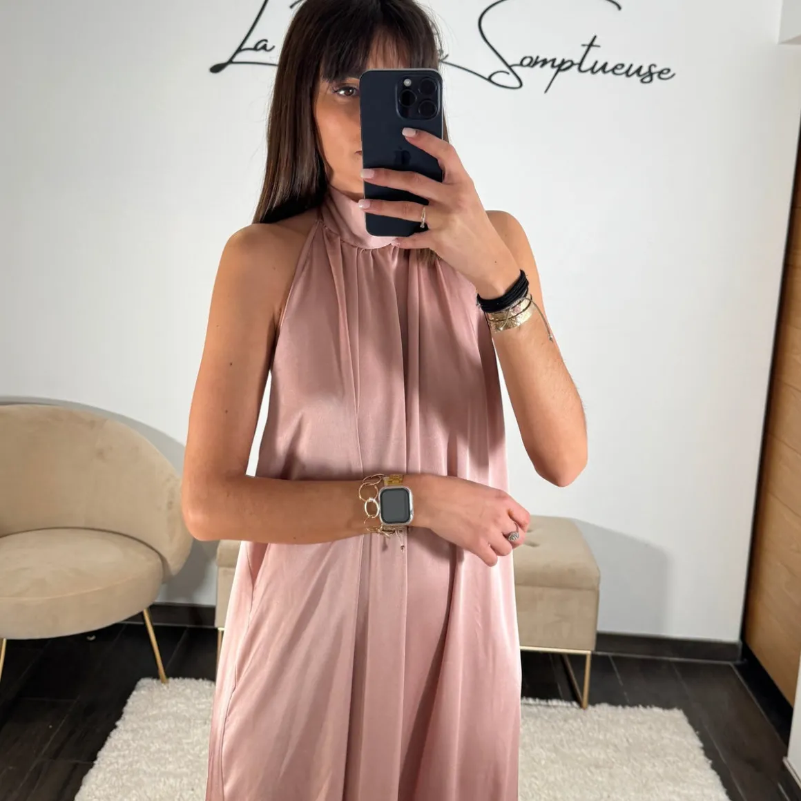 ROBE ROSE CLAIR ALINA