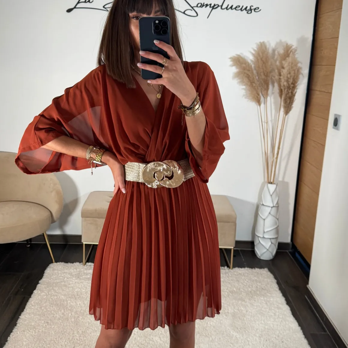 ROBE TERRACOTTA ASTRID