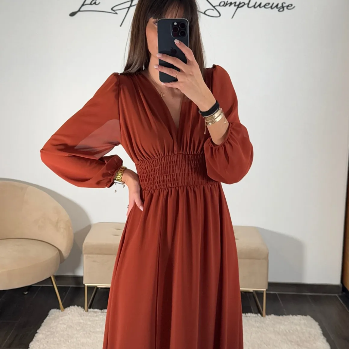 robe_terracotta_fluide_ma_2.webp ROBE TERRACOTTA FLUIDE MARTA