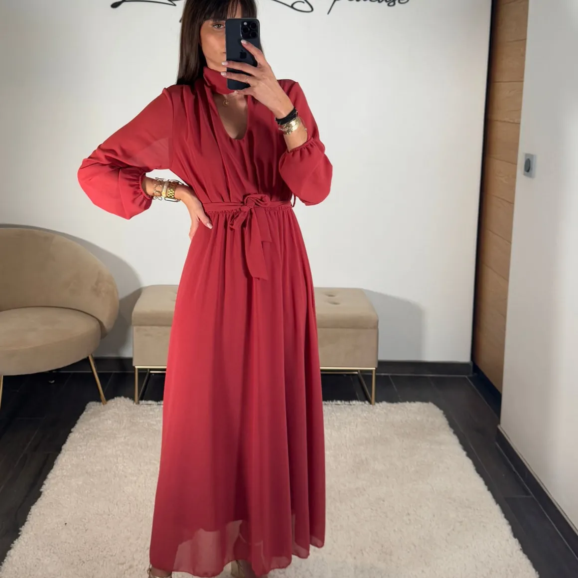 ROBE VIEUX ROSE JOSEPHINE