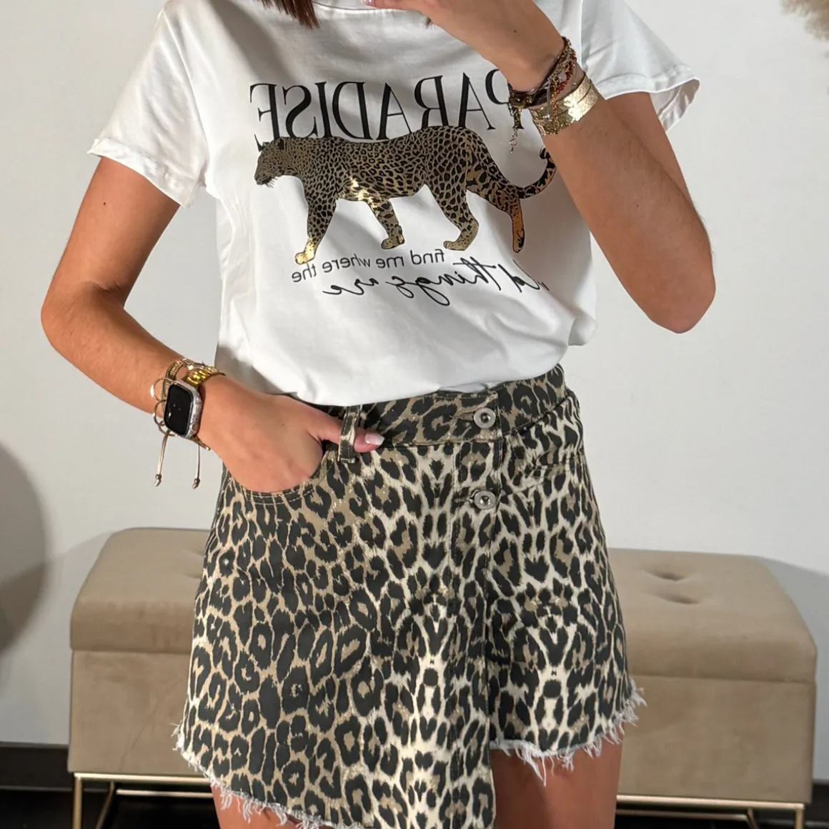SHORT LEOPARD EVY